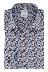 olymp-overhemd-luxor-comfort-fit-blauw-printje